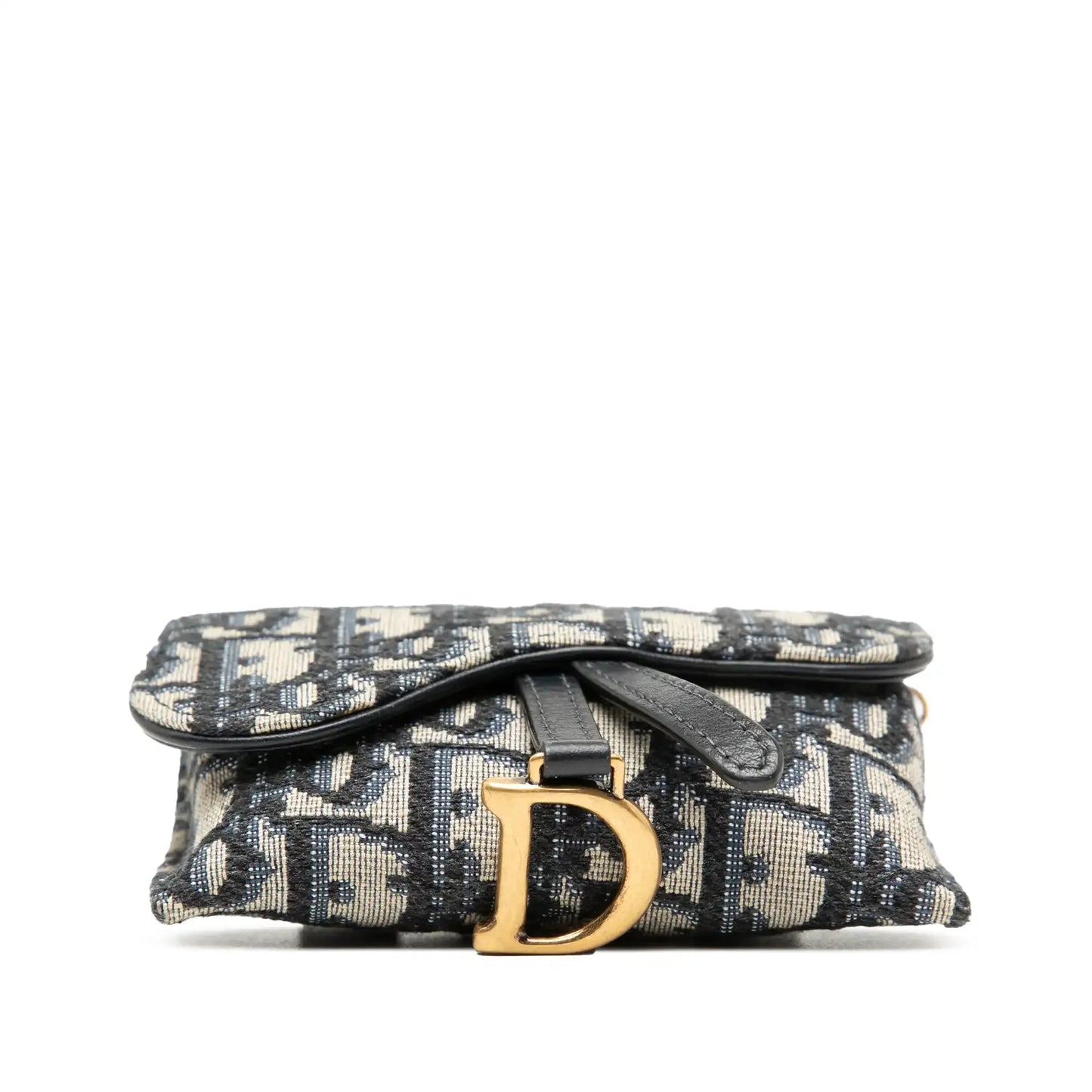 Dior Nano Oblique Canvas Saddle Chain Pouch