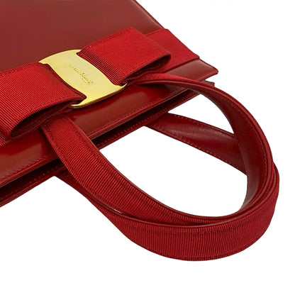Ferragamo Leather Vara Bow Satchel
