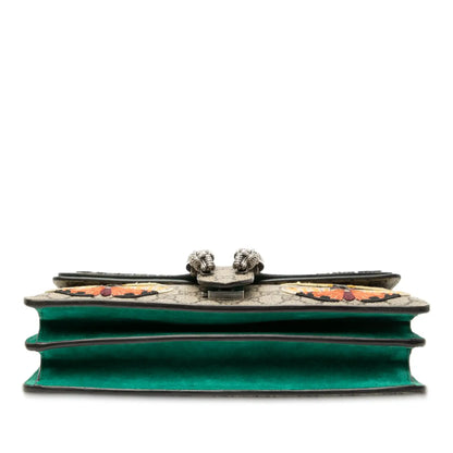 Gucci Medium GG Supreme Embroidered Willow Hill and Butterfly Dionysus Shoulder Bag