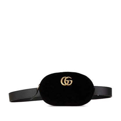 Gucci GG Marmont Matelasse Velvet Belt Bag