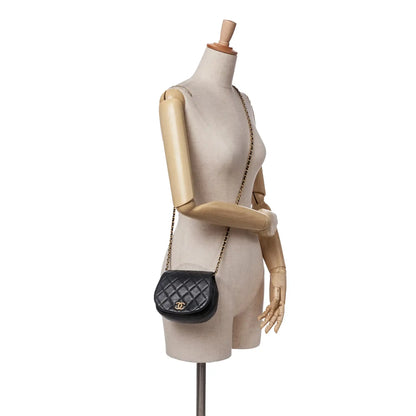 Chanel Mini Quilted Calfskin Coco Mail Clutch with Chain