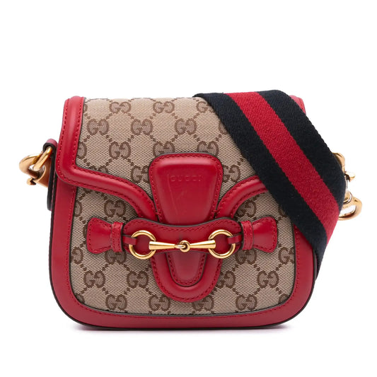 Gucci Small GG Canvas Lady Web Crossbody
