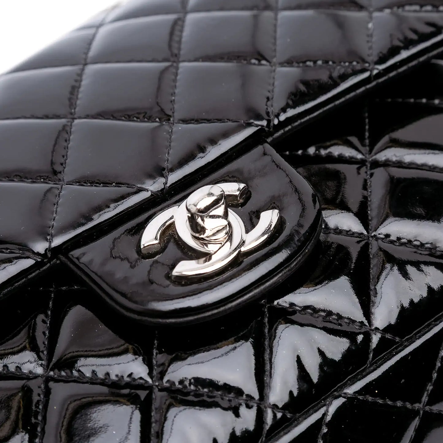 Chanel Medium Classic Patent Double Flap