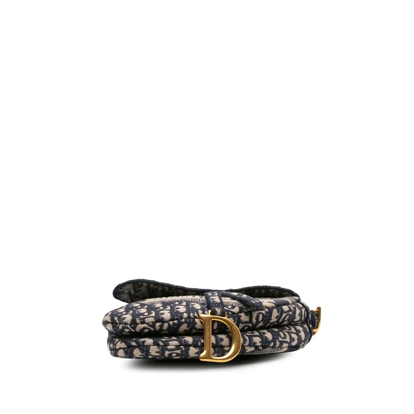 Dior Oblique Embroidered Canvas Saddle Bag
