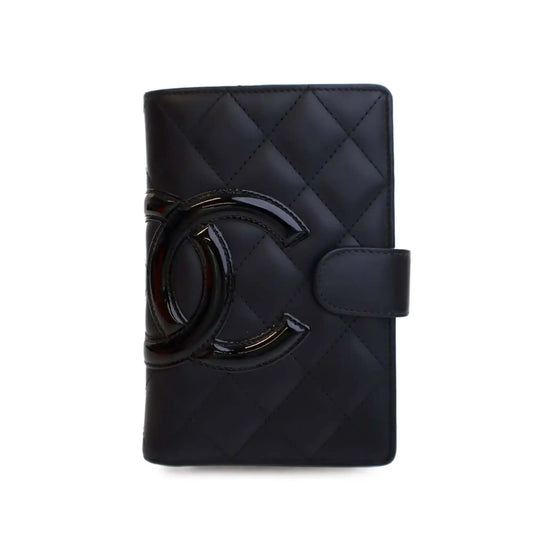 Chanel Calfskin Cambon Ligne Compact Zipped Wallet