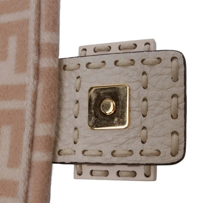 Fendi Zucca Wool Selleria Baguette