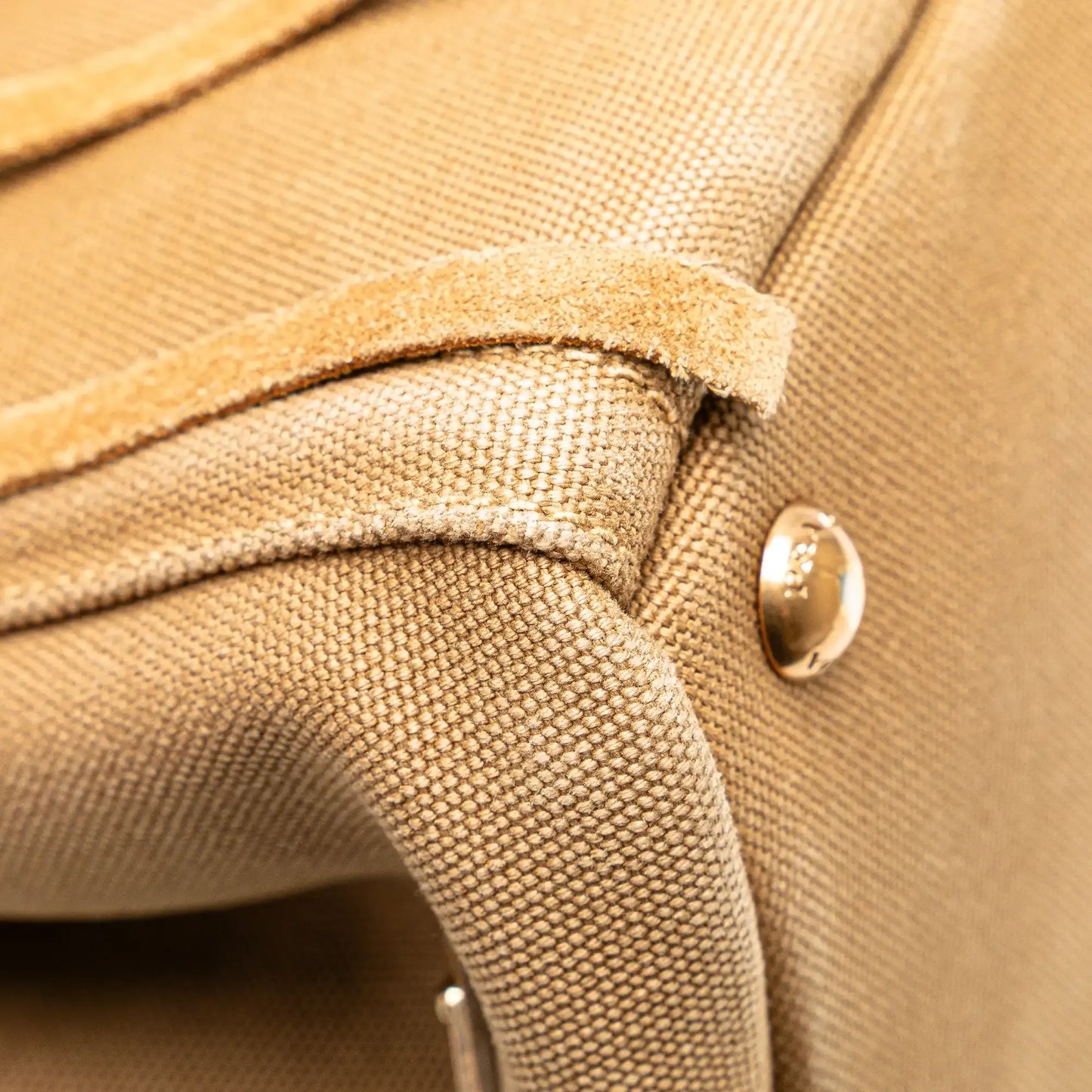 Prada Canvas and Suede Fringed Canapa Handbag