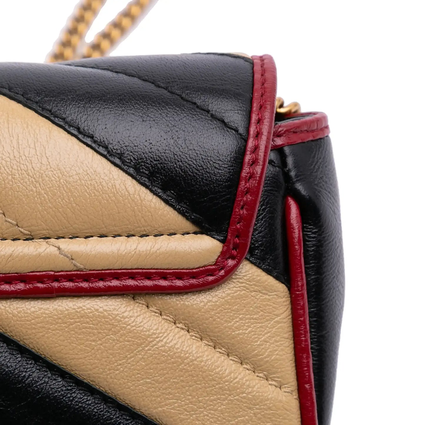 Gucci Super Mini GG Marmont Matelasse Leather Torchon Flap Crossbody