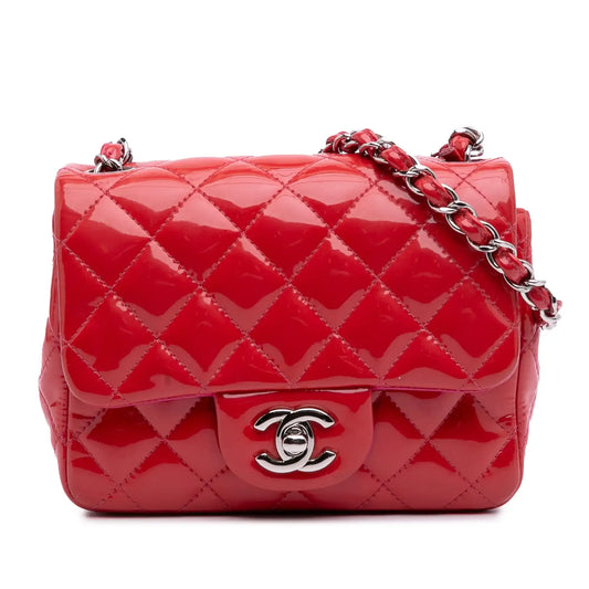 Chanel Mini Square Classic Patent Single Flap