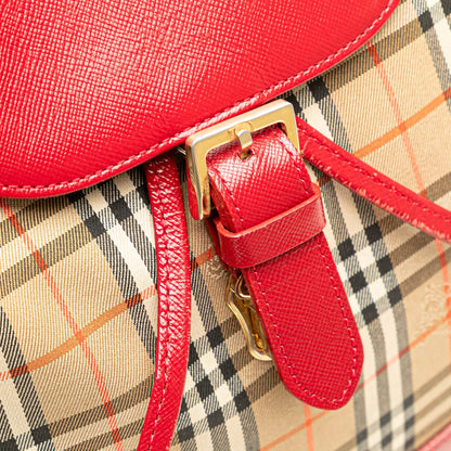 Burberry Haymarket Check Canvas Backpack