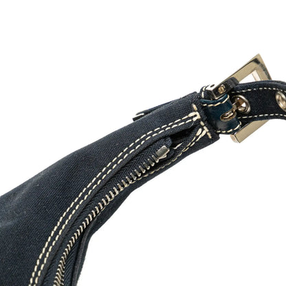 Fendi Canvas Croissant Shoulder Bag