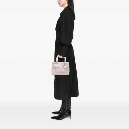 Dior Medium Tweed Cannage Lady
