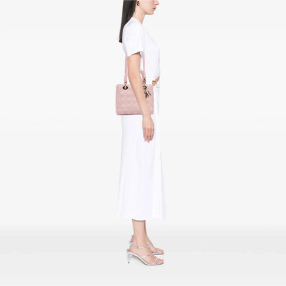 Dior Mini Medium Lambskin Cannage Lady
