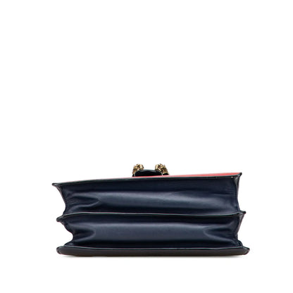 Gucci Medium Leather Bamboo Dionysus Web Satchel
