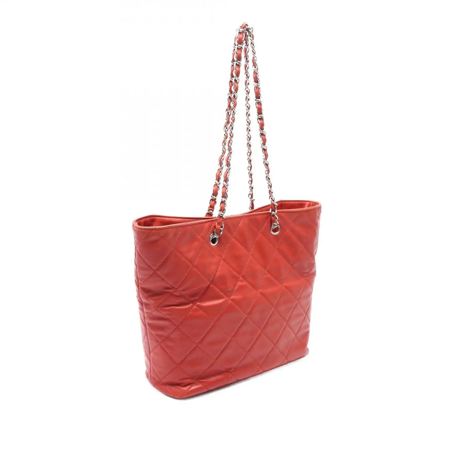 Chanel CC Quilted Lambskin Chain Tote