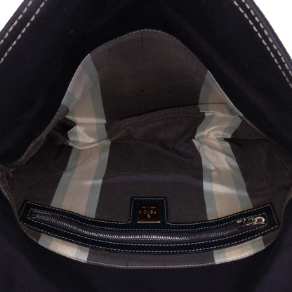 Fendi Canvas FF Marble Double Flap Shoulder Bag