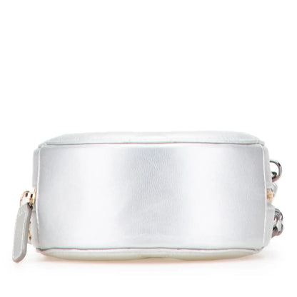 Chanel Metallic Lambskin 19 Round Clutch with Chain