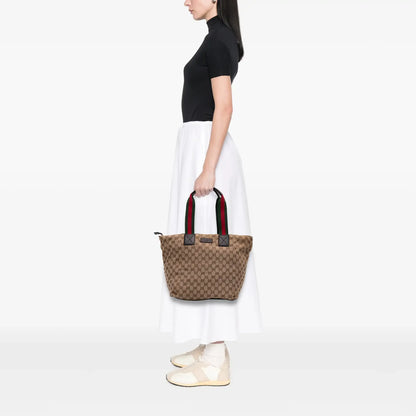 Gucci GG Canvas Web Tote