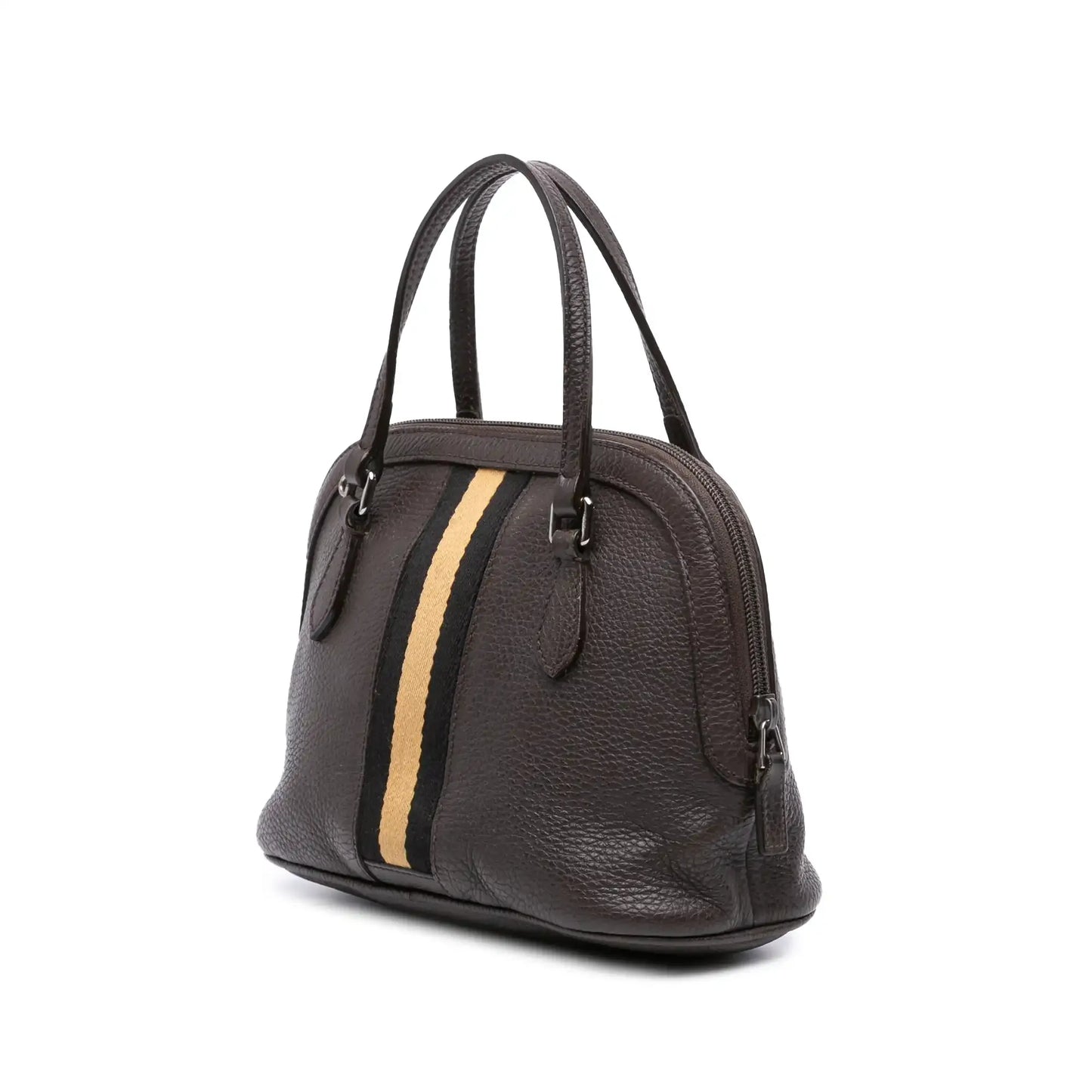 Gucci Mini Leather Web Dome Satchel