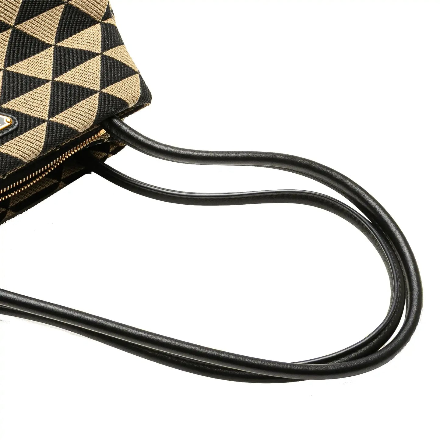 Prada Small Triangolo Symbole Jacquard Embroidered Shoulder Bag
