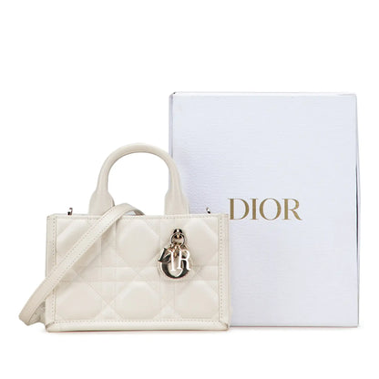 Dior Mini Calfskin Macrocannage Book Tote