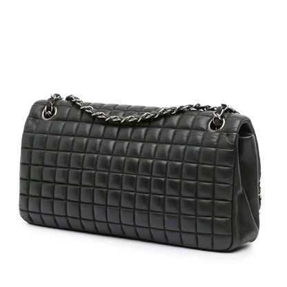 Chanel Chocolate Bar Iridescent Calfskin Bubble Flap