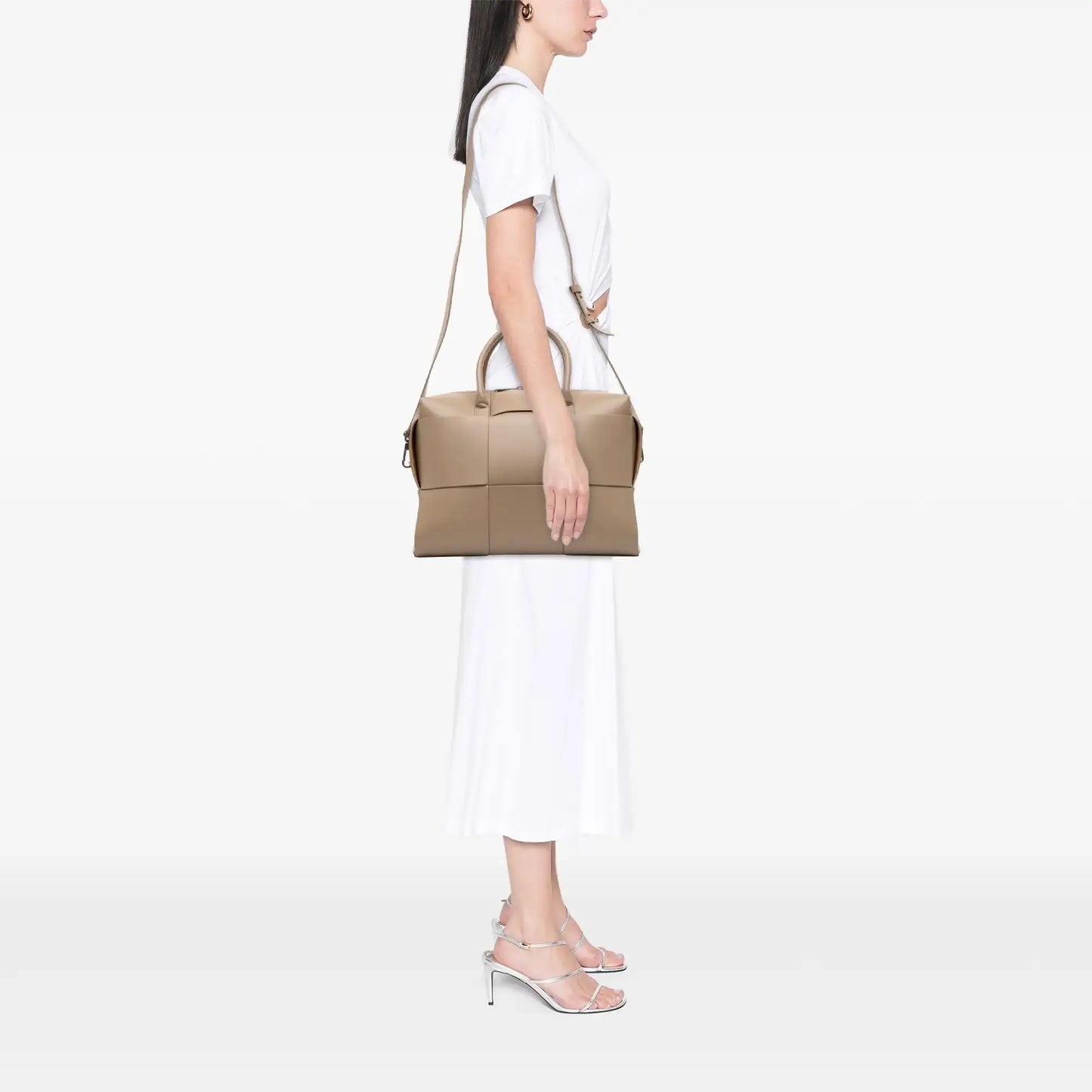 Bottega Veneta Calfskin Maxi Intrecciato Arco Briefcase