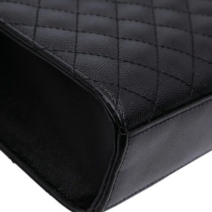 Saint Laurent Large Grain De Poudre Triquilt Monogram Envelope Bag