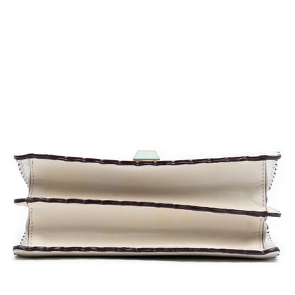 Fendi Small Scalloped Leather Kan I Crossbody