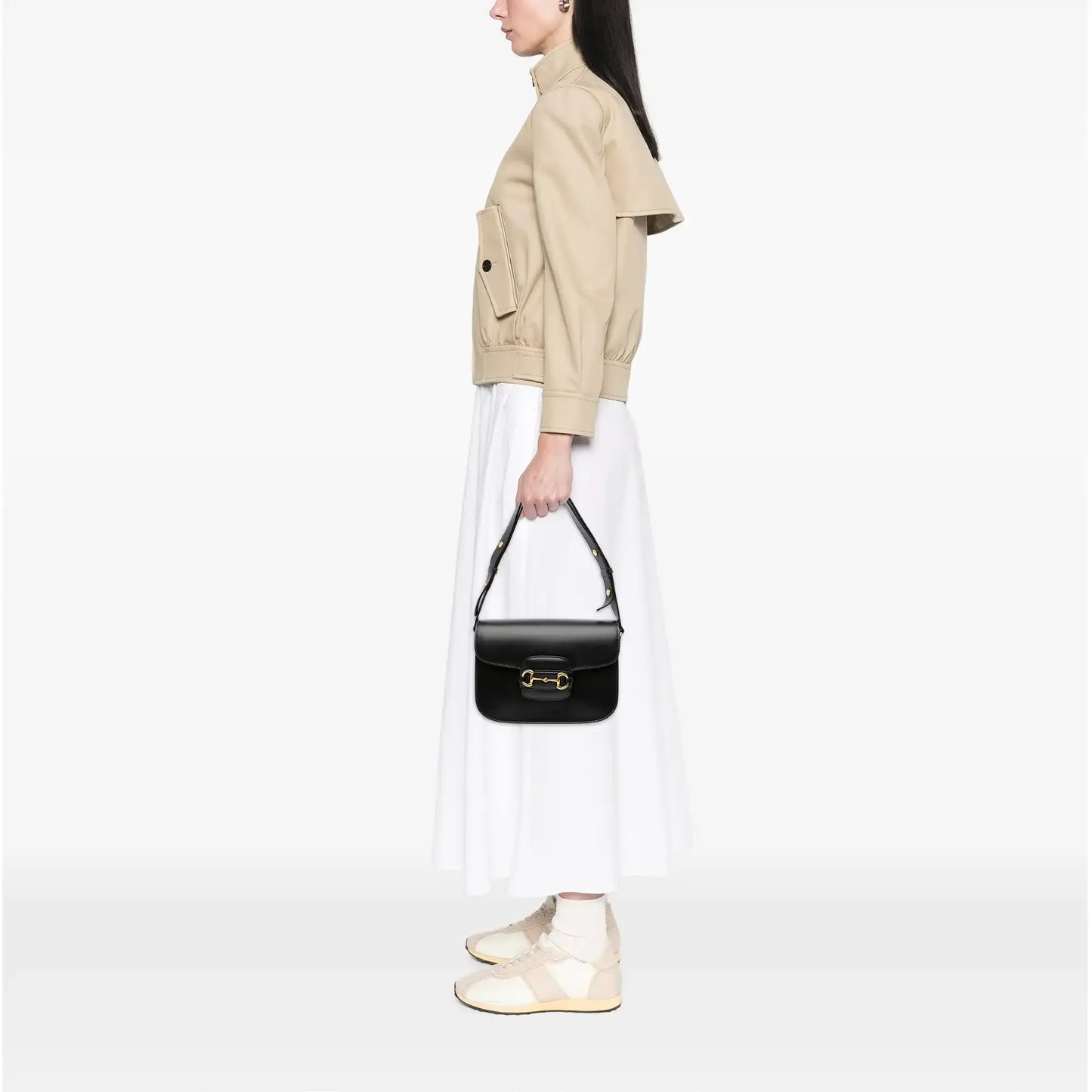 Gucci Medium Leather Horsebit 1955 Shoulder Bag
