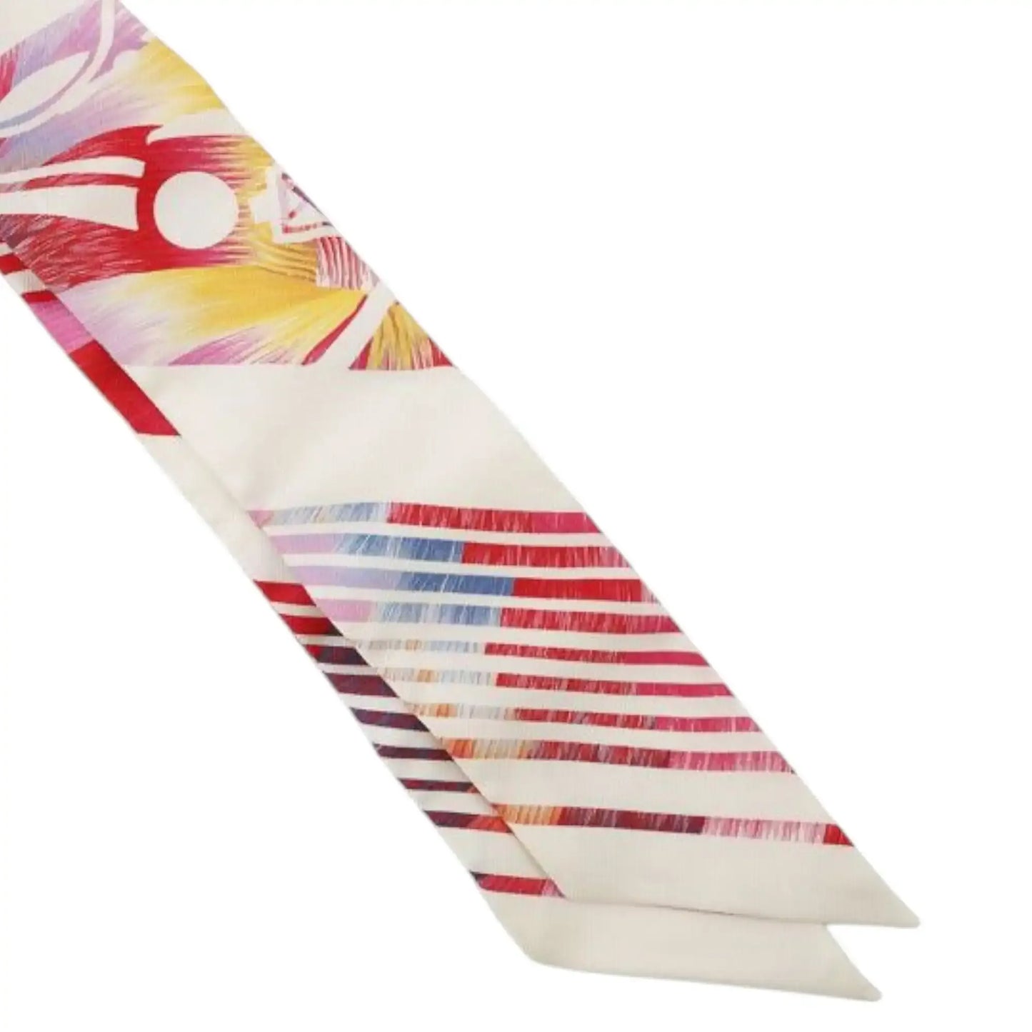 Hermès Ex Libris Marble Silk Twilly Scarf