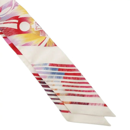 Hermès Ex Libris Marble Silk Twilly Scarf