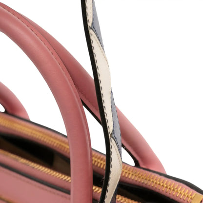 Prada City Calf Trimmed Saffiano Greche Paradigme Bag