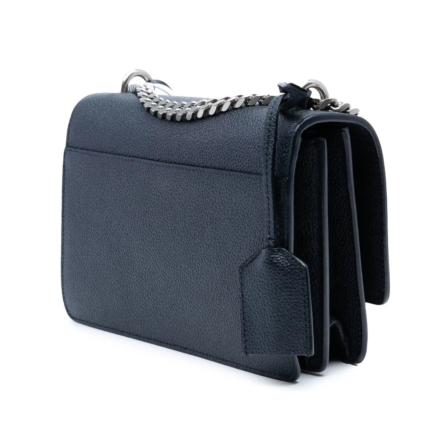 Saint Laurent Small Grained Calfskin Monogram Sunset Crossbody