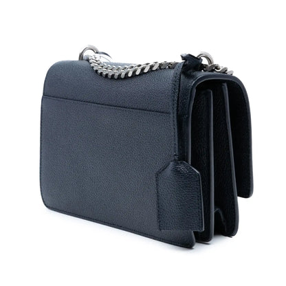 Saint Laurent Small Grained Calfskin Monogram Sunset Crossbody