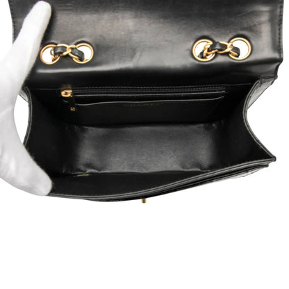 Chanel CC Chocolate Bar Patent and Lambskin Square Flap