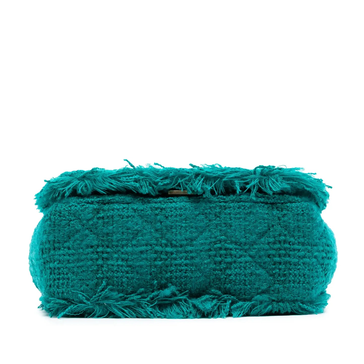 Chanel Small Wool Tweed Giant Logo Flap