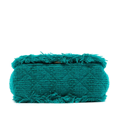 Chanel Small Wool Tweed Giant Logo Flap