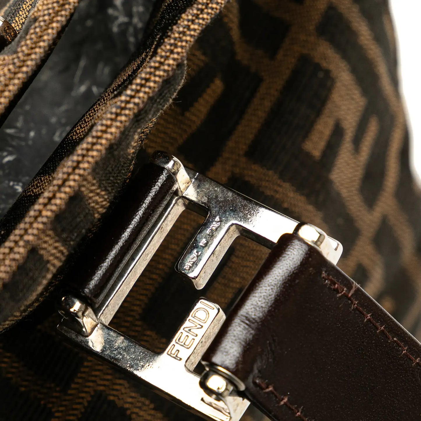 Fendi Small Zucca Canvas Twins Tote