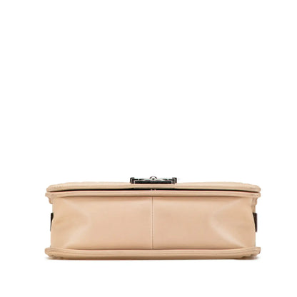 Chanel Old Medium Aged Calfskin Double Stitch Boy Flap