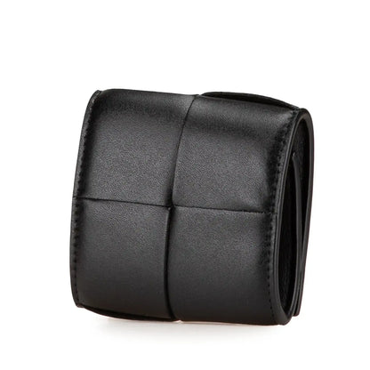 Bottega Veneta Leather Intreccio Cassette Folded Coin Purse