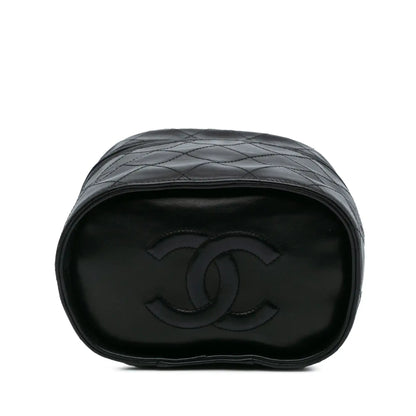 Chanel Quilted Lambskin Tassel Vanity Case