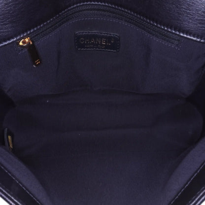 Chanel Medium Lambskin Embossed Cube Boy Flap