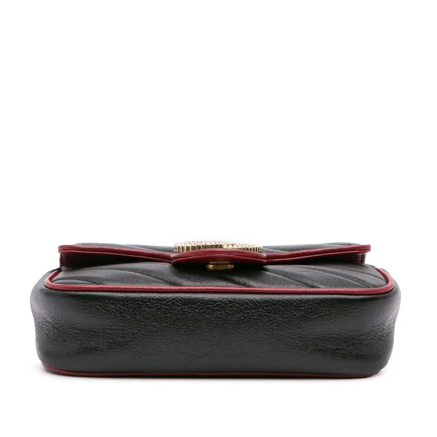 Gucci Super Mini GG Marmont Matelasse Leather Torchon Flap Crossbody