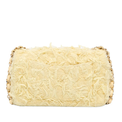 Chanel Mini Rectangular Classic Tweed Fringed Single Flap