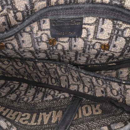 Dior Oblique Embroidered Canvas Saddle Bag
