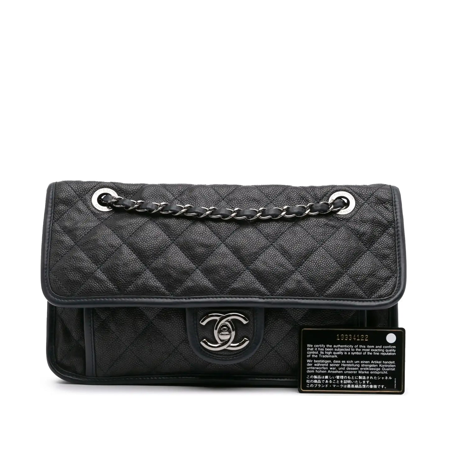 Chanel Medium Quilted Calfskin French Riviera Flap