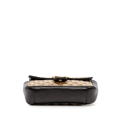 Gucci Mini GG Marmont Matelasse Canvas Flap Crossbody