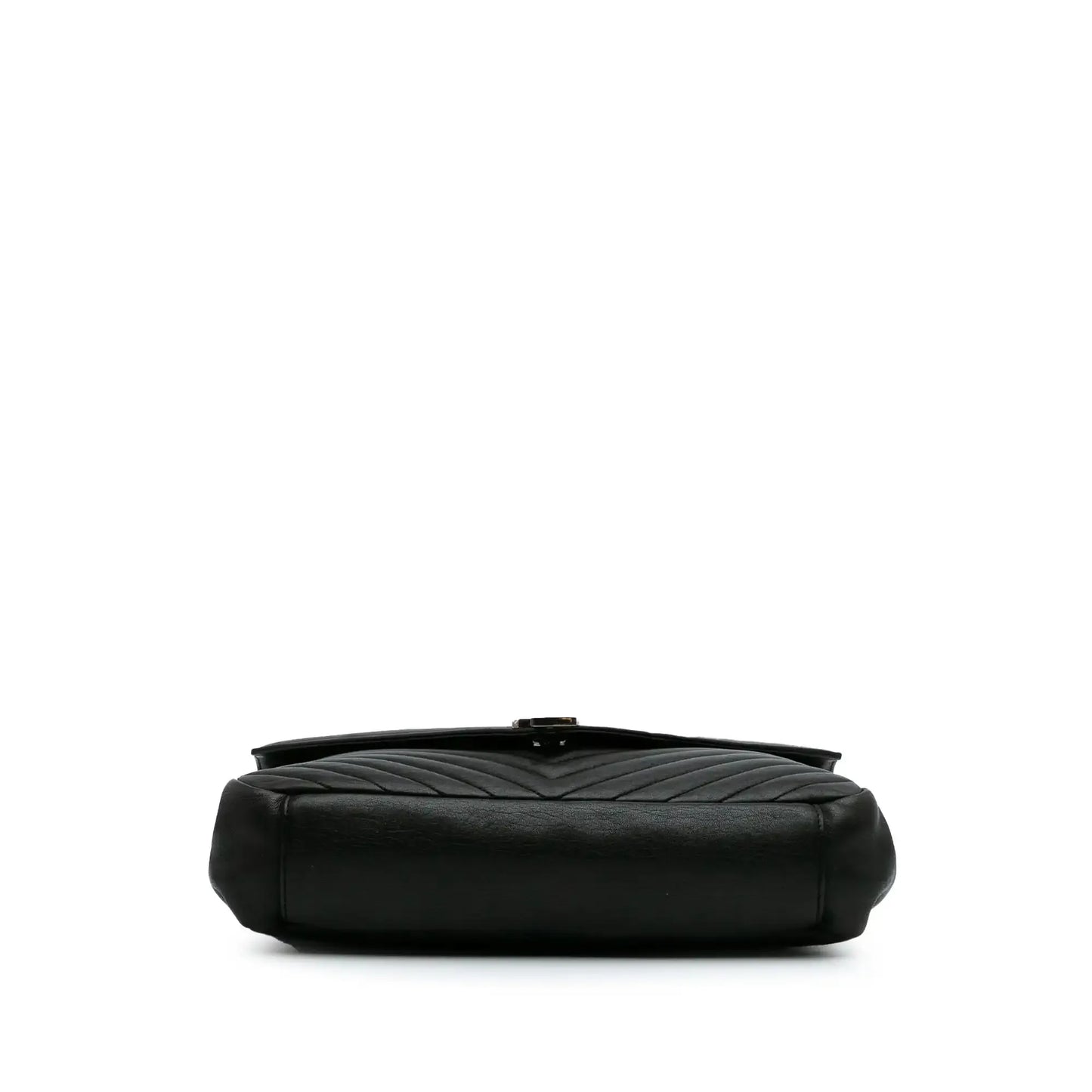Saint Laurent Large Monogram Chevron Sheepskin College Bag