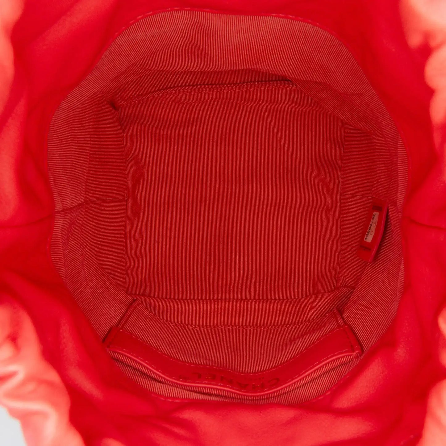 Chanel Lambskin CC Chain Frame Drawstring Bucket Bag